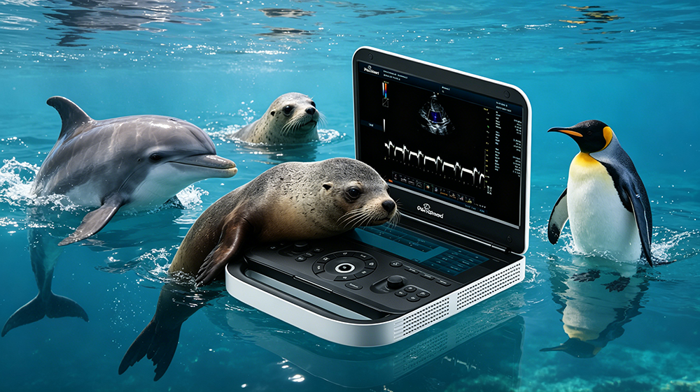 Marine animal ultrasound health assessment