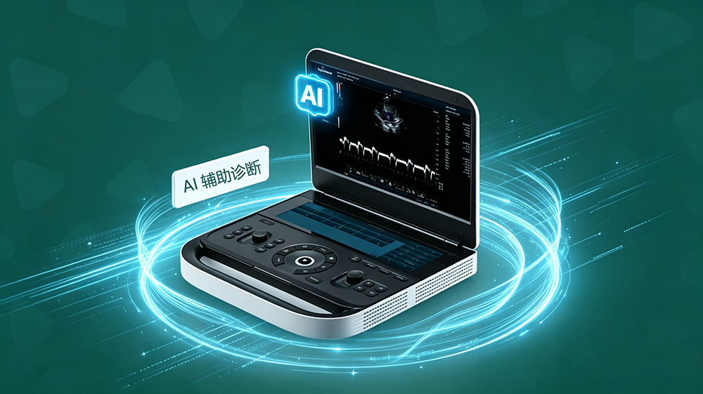 Portable dual-screen animal color ultrasound machine